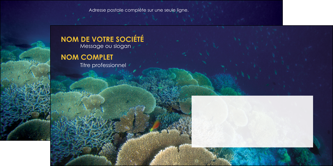 modele enveloppe chasse et peche algues vertes poissons animal MIDBE38328