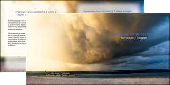 modele depliant 2 volets  4 pages  tourisme  plage mer sable MIDBE38752