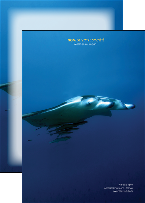 exemple affiche animal poissons animal plongee MIDBE38780