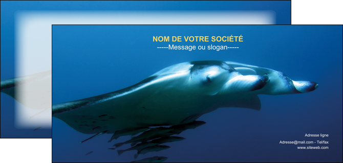creer modele en ligne flyers animal poissons animal plongee MIDBE38810