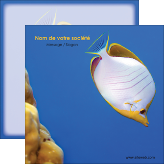 personnaliser maquette flyers poisson et crustace poissons mer ocean MIDLU38894