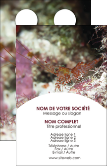 realiser carte de visite poisson et crustace crevette crustace animal MIDLU38996