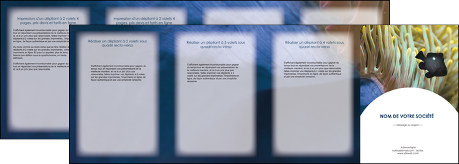 faire depliant 4 volets  8 pages  animal poisson animal animaux MLIG39058