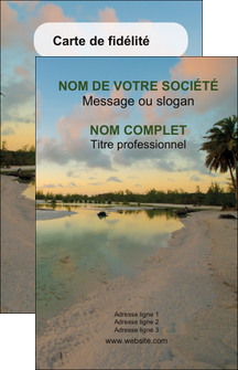 creation graphique en ligne carte de visite tourisme  plage bord de mer arbre MIDBE39312