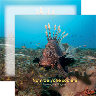creer modele en ligne flyers animal poissons animal bleu MIDLU39564