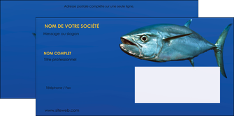 creation graphique en ligne enveloppe animal poissons animal bleu MLIG39600