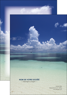 realiser affiche ciel bleu plage MID39650