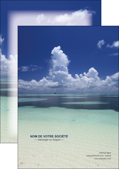creer modele en ligne flyers ciel bleu plage MID39656