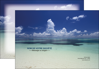 realiser affiche ciel bleu plage MID39680