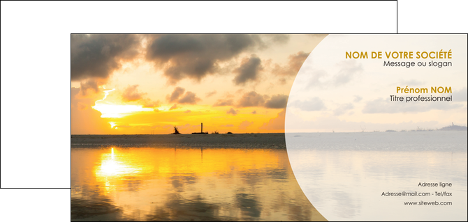 imprimer carte de correspondance sejours couche de soleil plage ile MIDBE40014