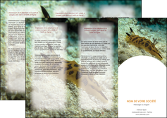 imprimerie depliant 3 volets  6 pages  animal crevette crustace animal MIDLU40130