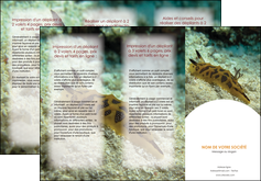 maquette en ligne a personnaliser depliant 3 volets  6 pages  animal crevette crustace animal MIDLU40150