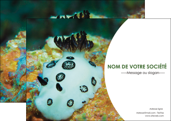 personnaliser modele de flyers animal poisson sous marine nature MIDBE40160