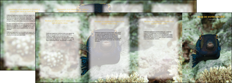 faire depliant 4 volets  8 pages  animal poisson sous marine nature MIDBE40212