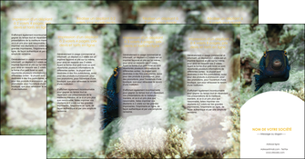 modele en ligne depliant 4 volets  8 pages  animal poisson sous marine nature MIDBE40228