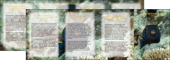 impression depliant 4 volets  8 pages  animal poisson sous marine nature MIDBE40232