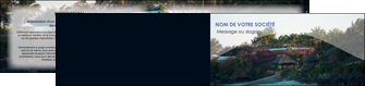 realiser depliant 2 volets  4 pages  agence immobiliere maison sur plage immobilier immobilier de luxe MID40256