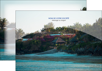 personnaliser modele de affiche agence immobiliere maison sur plage immobilier immobilier de luxe MID40272