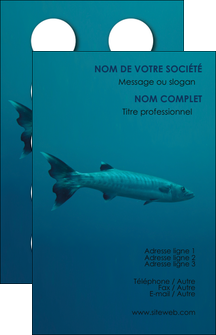 personnaliser modele de carte de visite animal poisson plongee nature MIDBE40370