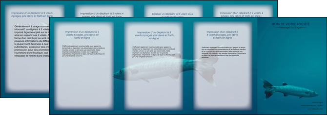 imprimer depliant 4 volets  8 pages  animal poisson plongee nature MIDBE40388