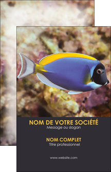 exemple carte de visite chasse et peche poisson poissonnerie poissonnier MIDBE40410