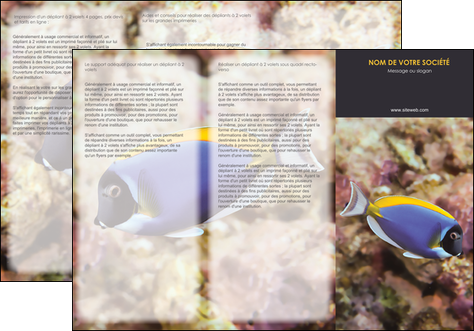 modele en ligne depliant 3 volets  6 pages  chasse et peche poisson poissonnerie poissonnier MIDBE40436