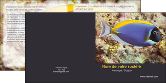 realiser depliant 2 volets  4 pages  chasse et peche poisson poissonnerie poissonnier MIDBE40446