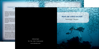 realiser depliant 2 volets  4 pages  plongee  plongee plongee sous  marine plongeurs MIDBE40528