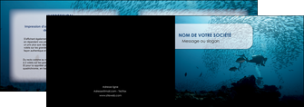 cree depliant 2 volets  4 pages  plongee  plongee plongee sous  marine plongeurs MIDBE40542
