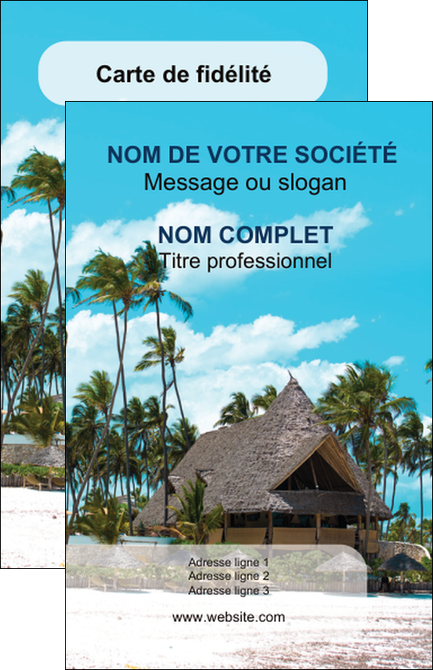 imprimer carte de visite agence immobiliere maison maison sur la plage lotissement MIDLU40588
