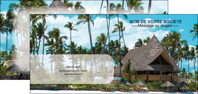creation graphique en ligne flyers agence immobiliere maison maison sur la plage lotissement MID40598