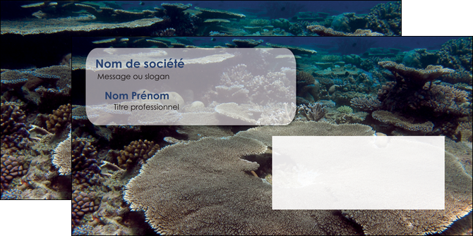 creer modele en ligne enveloppe plongee  massif de corail mer nature MIDBE40640