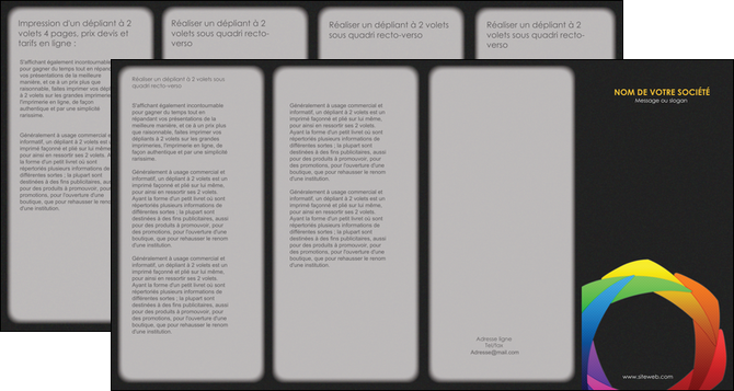 imprimerie depliant 4 volets  8 pages  peinture arc en ciel decale MFLUOO40966