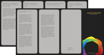 imprimerie depliant 4 volets  8 pages  peinture arc en ciel decale MIF40966