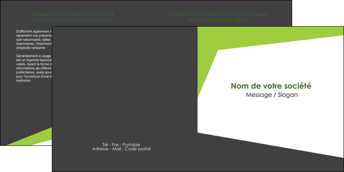 faire depliant 2 volets  4 pages  texture contexture structure MID41176