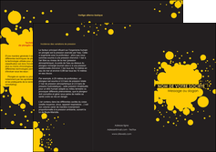 modele en ligne depliant 3 volets  6 pages  abstrait art artistique MIFLU41488