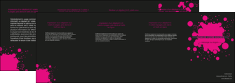 exemple depliant 4 volets  8 pages  peinture rose tache de peinture MLIG41720
