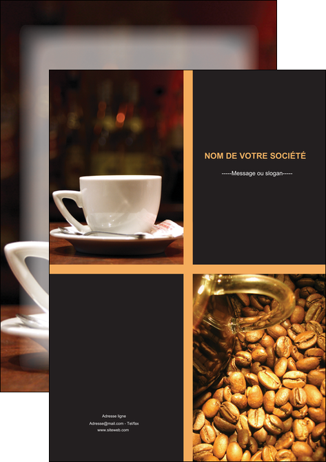 maquette en ligne a personnaliser affiche bar et cafe et pub bar cafe pub MIFCH41802