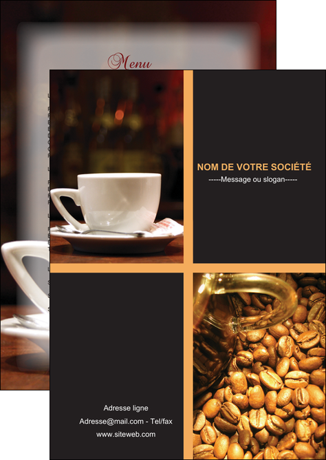 creation graphique en ligne flyers bar et cafe et pub bar cafe pub MIFCH41808