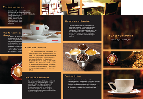 impression depliant 3 volets  6 pages  bar et cafe et pub bar cafe pub MIFCH41842