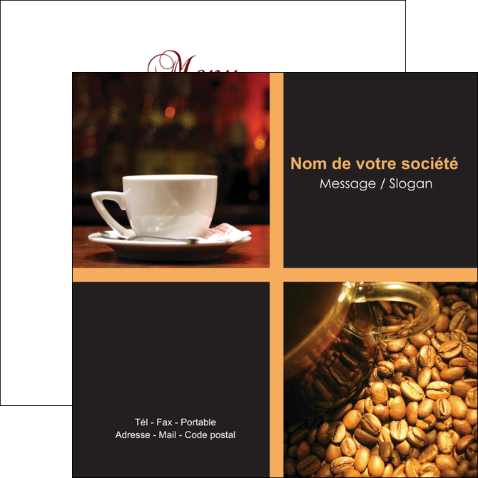 maquette en ligne a personnaliser flyers bar et cafe et pub bar cafe pub MIFCH41844