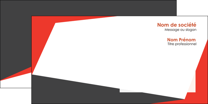 faire modele a imprimer enveloppe rouge noir moderne MFLUOO41846