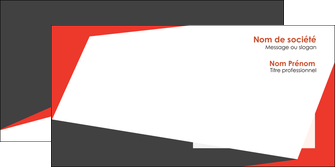 faire modele a imprimer enveloppe rouge noir moderne MIF41846