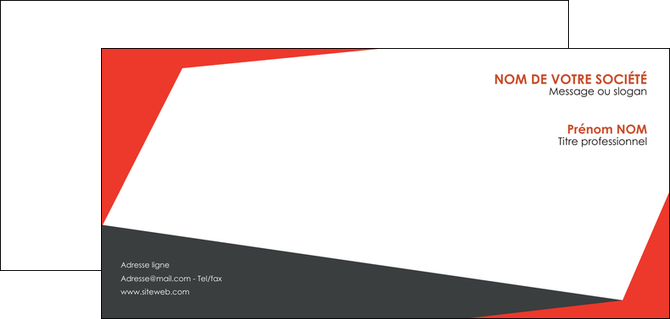 creation graphique en ligne carte de correspondance rouge noir moderne MFLUOO41848