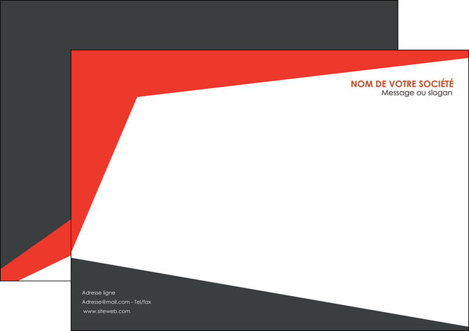 faire flyers rouge noir moderne MFLUOO41852