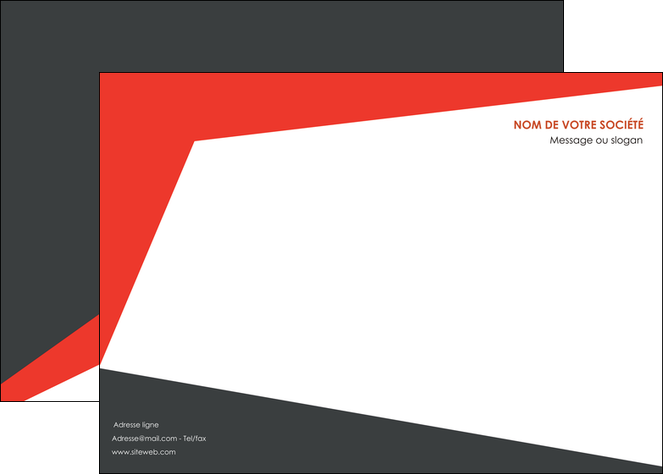 modele affiche rouge noir moderne MFLUOO41866