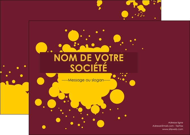 modele flyers peinture tache de peinture decale MIDLU41992