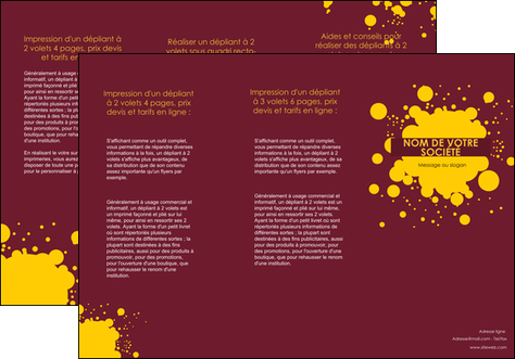 creer modele en ligne depliant 3 volets  6 pages  peinture tache de peinture decale MIDLU41994
