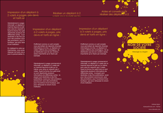 creer modele en ligne depliant 3 volets  6 pages  peinture tache de peinture decale MIDLU41994