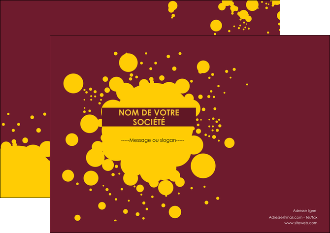 modele en ligne flyers peinture tache de peinture decale MIDLU42010